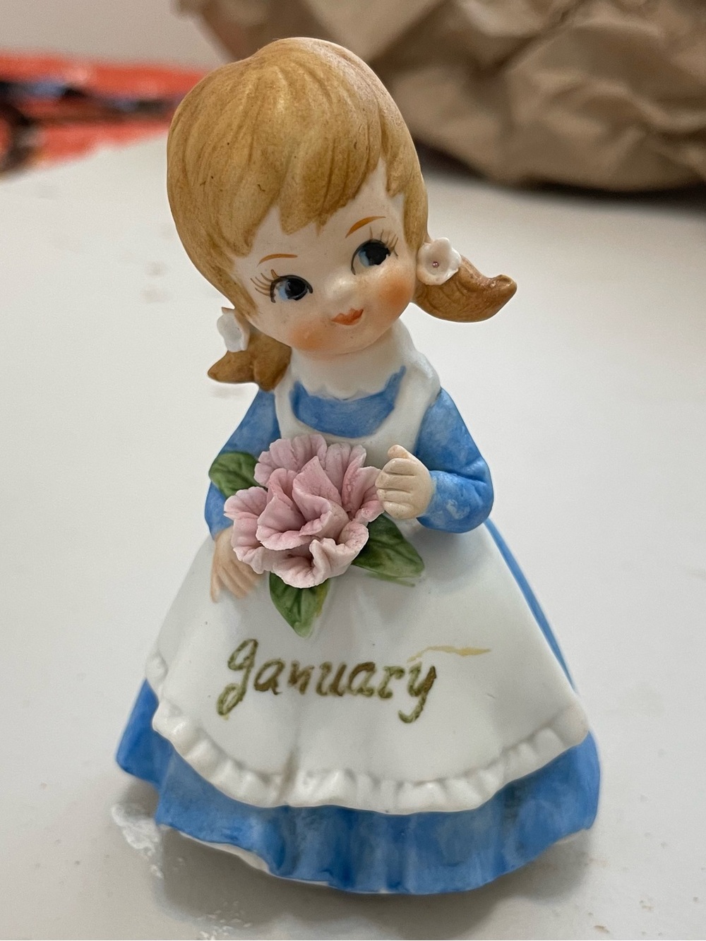 Vintage porcelain Flower Angel "January" Kelvin